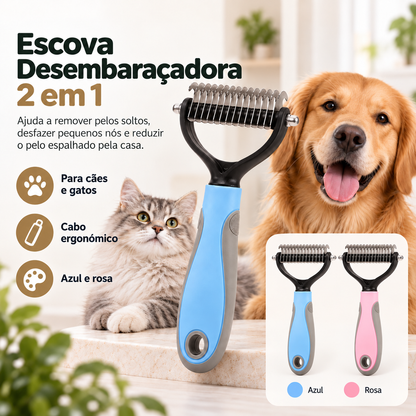Escova de Subpelo para Cães e Gatos